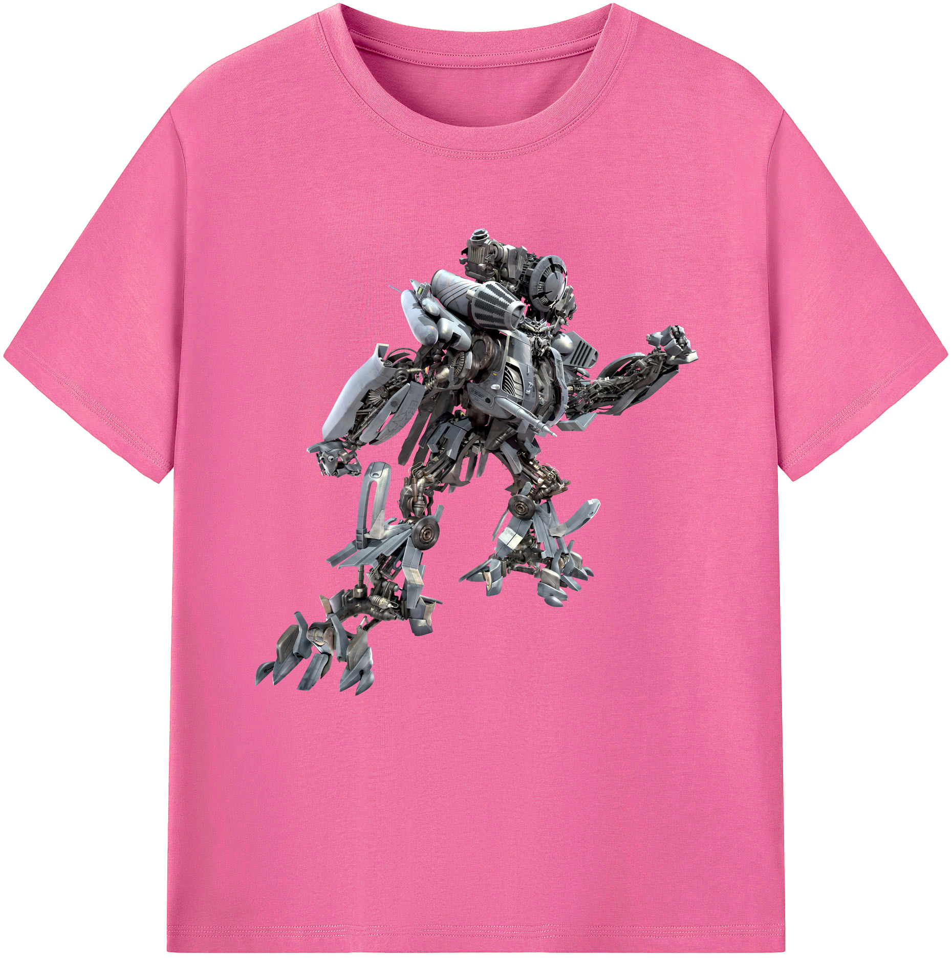 （画像用） Transformers トランスフォーマー レディースカジュアルプリントTシャツ（綿100％）